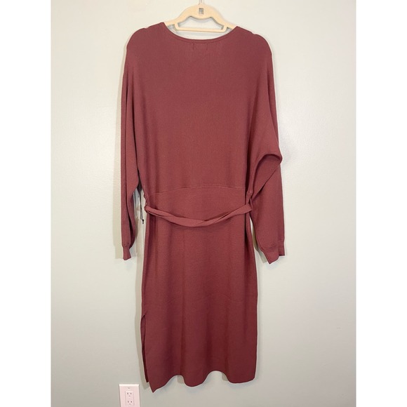 Nicole Miller Women's Red Suplice Long Sleeves Knitted Maxi Dress Size XL NWT - Picture 12 of 12